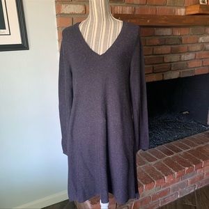 Eileen Fisher Purple Tunic Sweater Dress Sz L